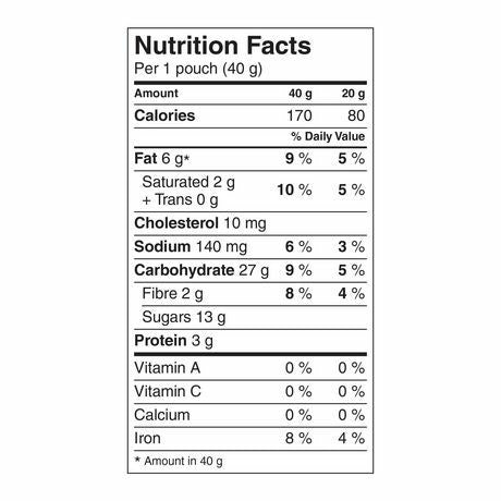 Dare Bear Paws Chocolate Chip Cookies, 240g/8.5oz.,12 Count, {Imported from Canada}